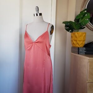 H&M Peach Slip Dress Size Large NEW!